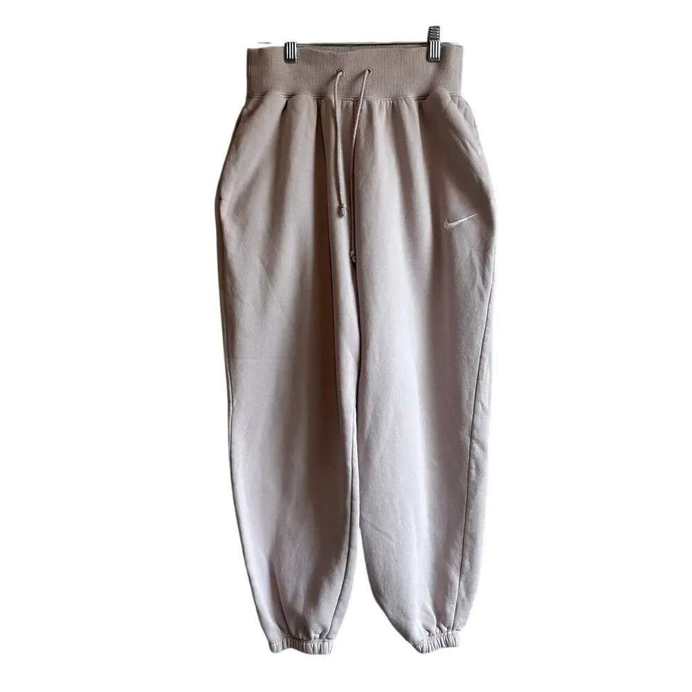 Nike Phoenix Fleece High Waisted Oversized Sweatpants Platinum Violet XS